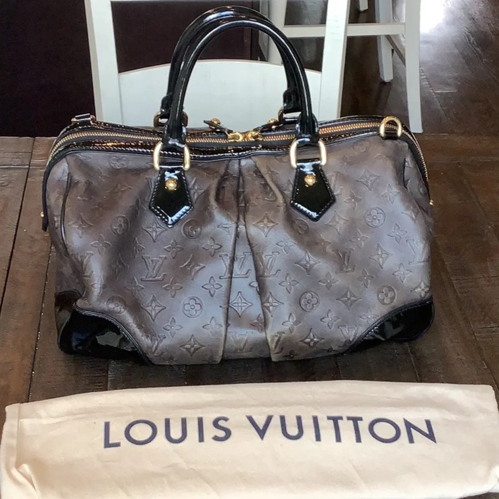 Louis Vuitton Dark Brown and Black Satchel - Picture 2 of 12